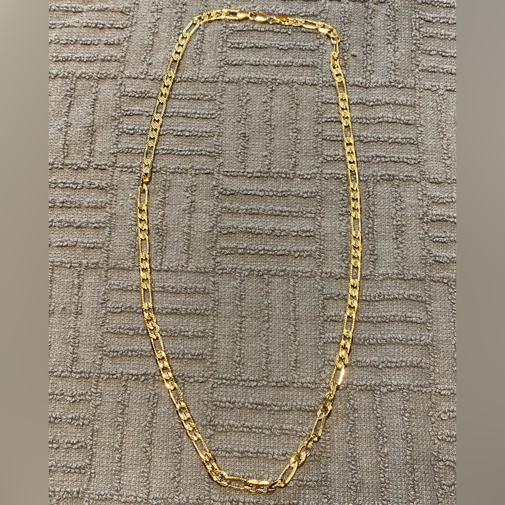 Gold plated Figaro style chain
